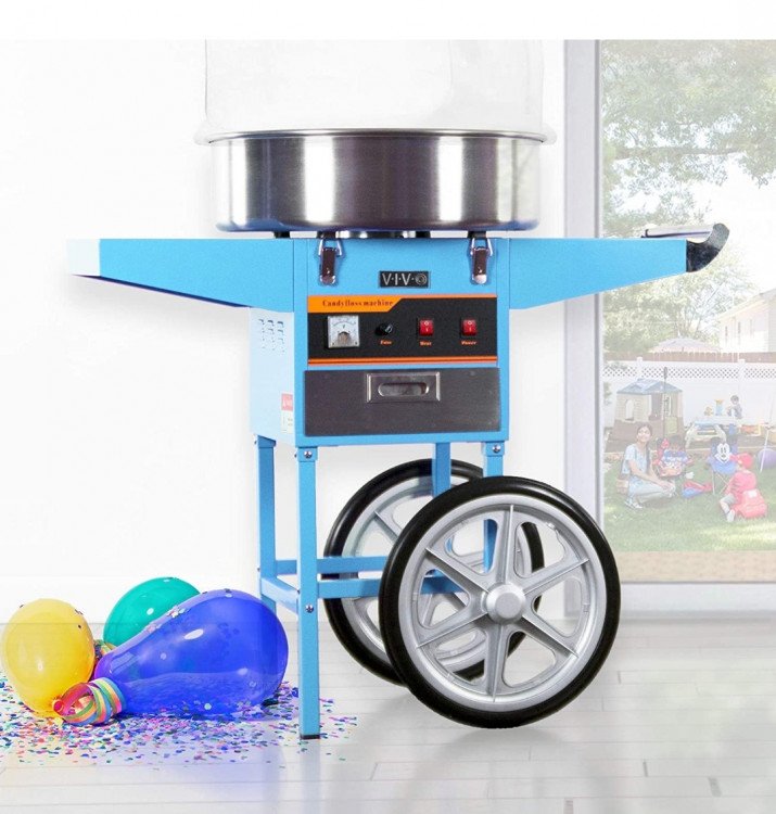 Large Cotton Candy Cart (Blue)